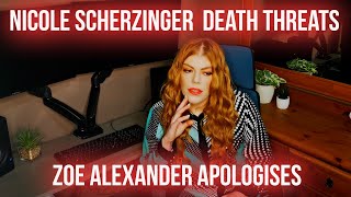 Nicole Scherzinger Gets Threats - Zoe Alexander Apologises