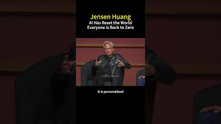 Jensen Huang: AI Regulated the Playing Field. The World is Completely Reset. #ai  #airevolution