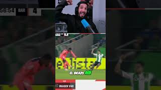 🔥 El PENALTI de BARTRA por MANO ¡EXPLICADO! #futbol #barça #betis #penalti