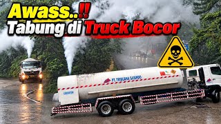 Awass‼️Kembali Terjadi,Truck Tabung OKSIGEN Nyangkut di Sitinjau Lauik