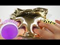 【ASMR】パリッと気持ちいい金箔アイシースライム🏅【音フェチ】Gold icee slime얼음 슬라임