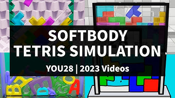 Softbody Tetris Simulation Compilation | 2023 Videos | you28