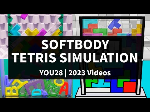 Softbody Tetris Simulation Compilation | 2023 Videos | you28