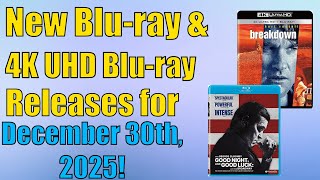 New Blu-Ray & 4K Uhd Blu-Ray Releases For December 30Th, 2025