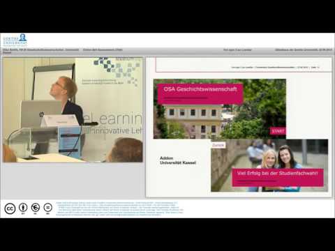 Votrag Von typo 3 zur Lernbar: Elisa Rohlfs in Goethe Universität, 22.06.2016