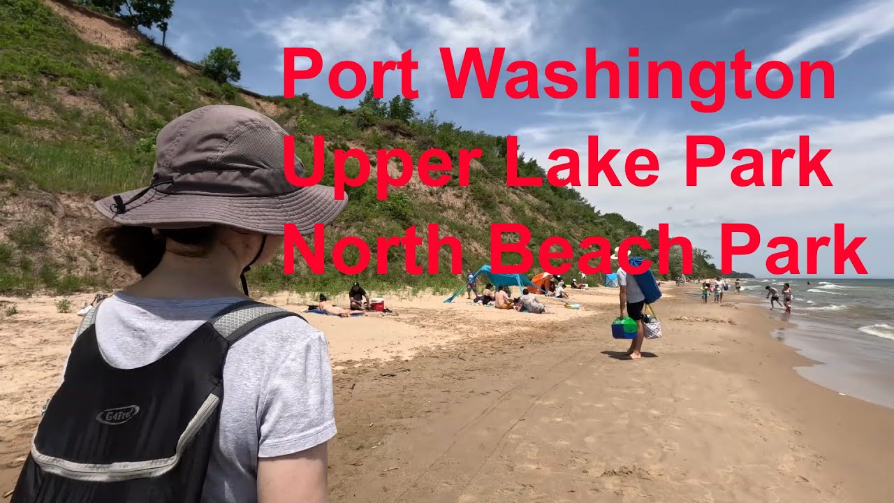 Relaxing Lakeside Walk at Port Washington, Wisconsin - YouTube