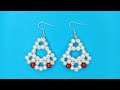 Beaded Earrings / How to make beaded earrings tutorial / Creative v