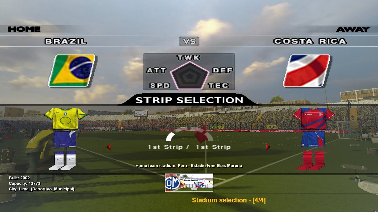 COPA AMERICA 2004 - GROUP C - FIXTURE 2 - BRASIL - COSTA RICA