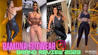 Ramona Fitwear Activewear Brand Review | Shiny Leather Leggings at Gym Fashion Haul | Trend 2023