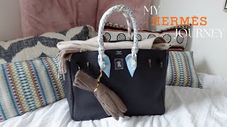 FINALLY, MY FIRST HERMES QUOTA BAG [part 2] 👜🌻 | hermes journey, purchase history, SA relationship