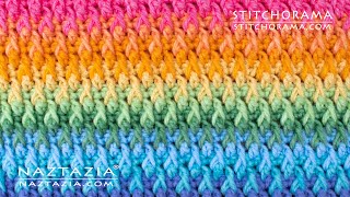 HOW to CROCHET ALPINE STITCH  Stitchorama by Naztazia