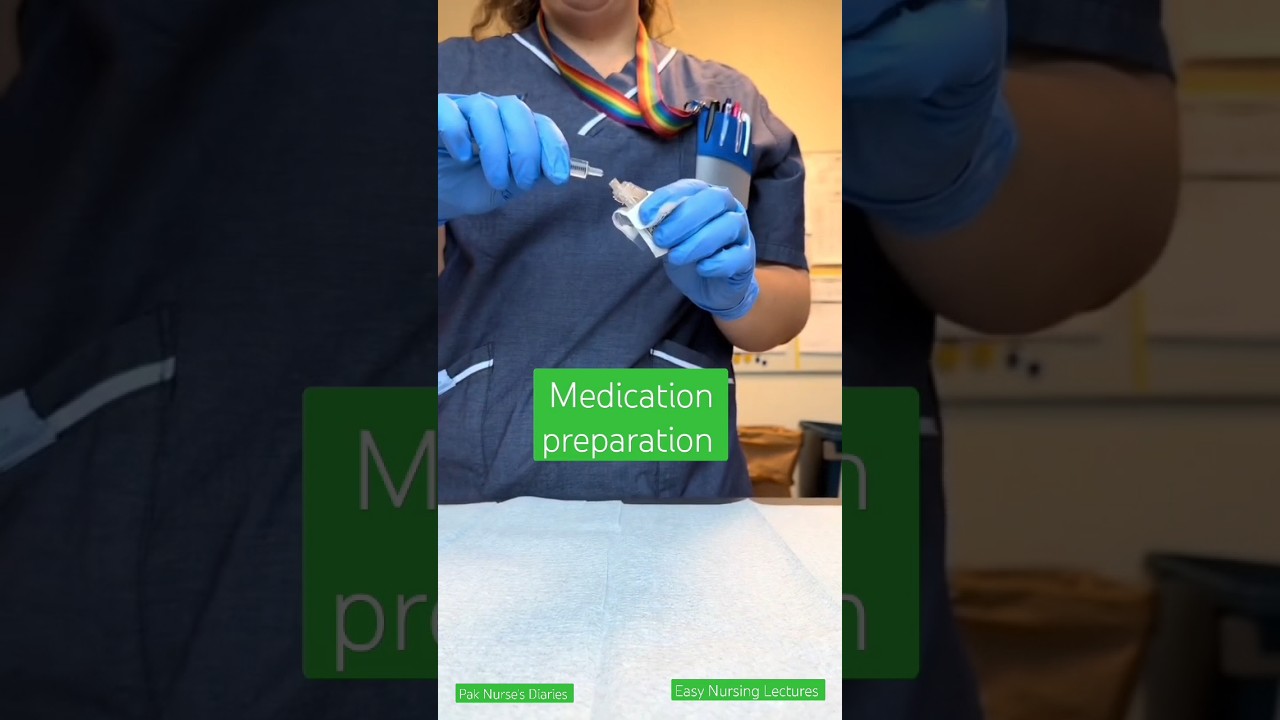 Medication preparation(How to withdraw medicine from ampule) 