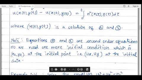 2. 8 EIKONAL EQUATION