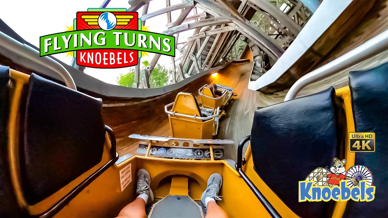 Flying Turns Roller Coaster On Ride 4K POV Knoebels 2023 07 22 - YouTube