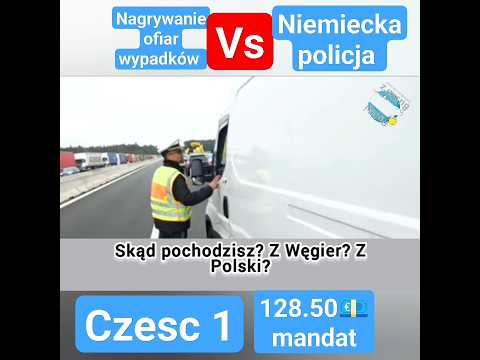 Nagrywanie ofiar wypadków vs niemiecki policjant. #wypadek #nagrywanie #mandat