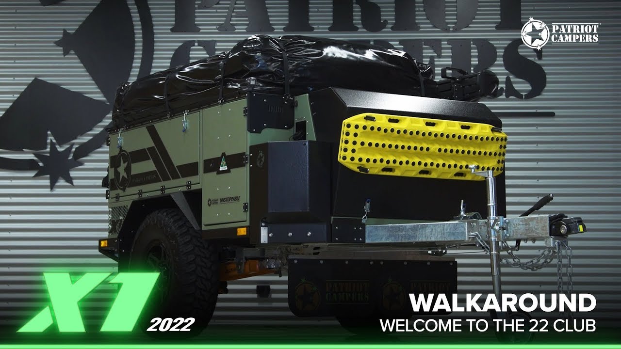 Unstoppable 4x4 Camper Trailer 2022 X1 Walkaround Patriot Campers 