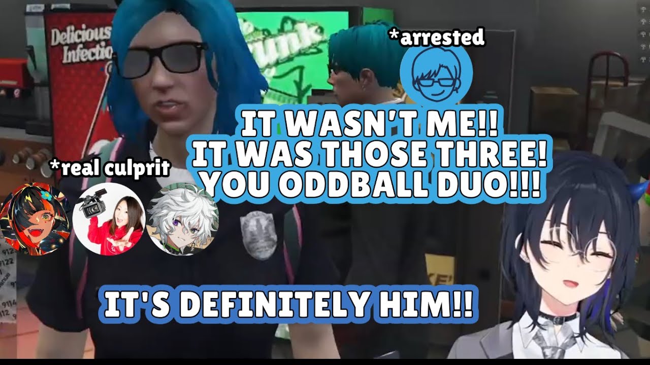 【GTAV MADTOWN】Uruha and Hinano Got Tricked into Arresting the Wrong Guy [ICHINOSE URUHA/VSPO]