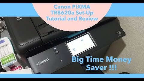 Canon PIXMA TR8620a (TR8622a) WiFi And Windows Set-Up Tutorial, Review (Money Saving Printer)