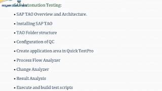 sap testing online training classes
