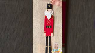 Popsicle Stick Nutcracker Craft for Kids | Christmas DIY 🎄✨