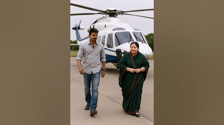 Ai Vijay, Chief Minister Jayalalithaa and others get down from the helicopter#Shorts#