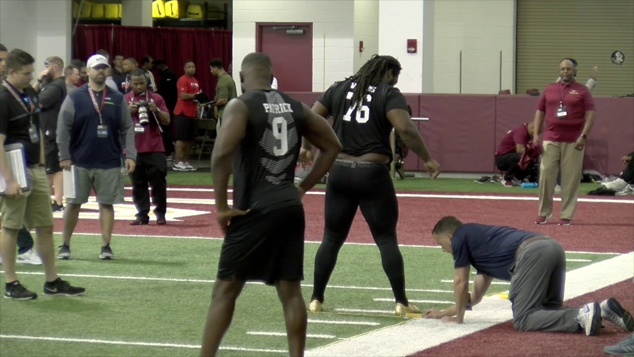 FSU Pro Day 2019 raw footage measureables YouTube