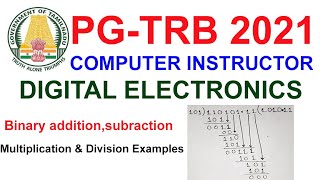 Celebrity TRB DIGITAL ELECTRONICS  Binary addition subraction  multiplication division| VIBRANT ONLINE ACADEMY Net Worth