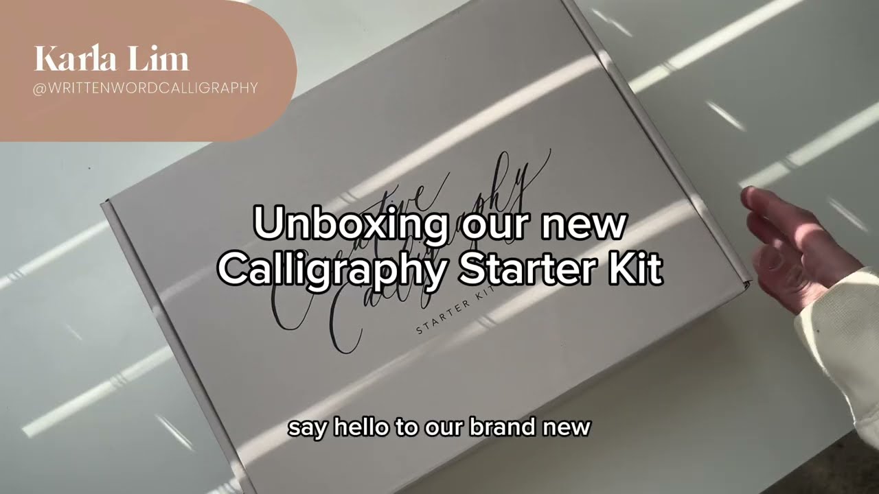 Unboxing the Beginner Calligraphy Starter Kit - YouTube