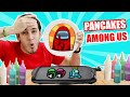PANCAKES DE AMONG US Y CON DIFICULTAD ! Pancakes Art Challenge | HaroldArtist