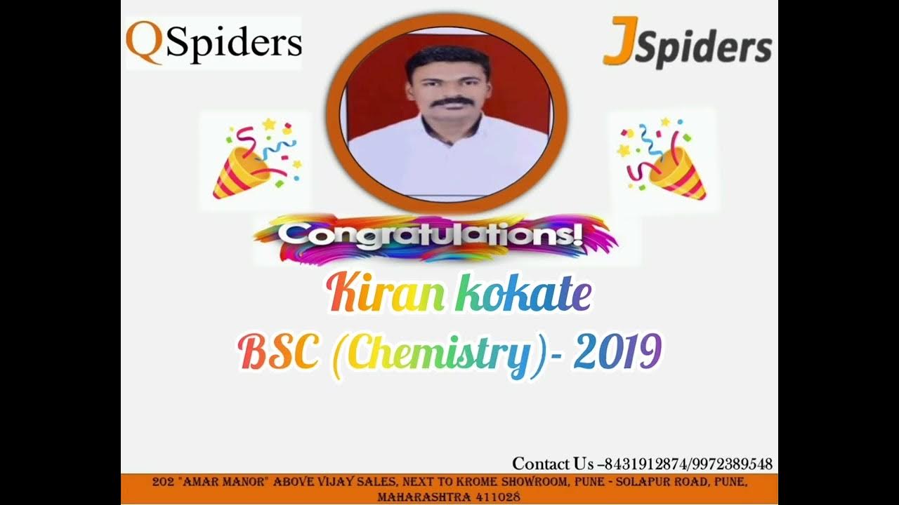 QSpiders/JSpiders Hadapsar, Congratulations Kiran Kokate YouTube