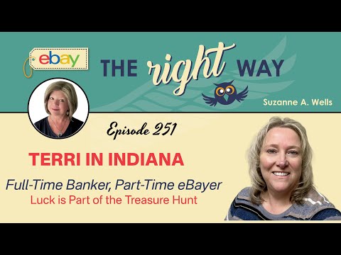 eBay Seller Chat w/Terri in IN: Full Time Banker, Part Time eBayer, Things we Find are Pure Luck! 🍀