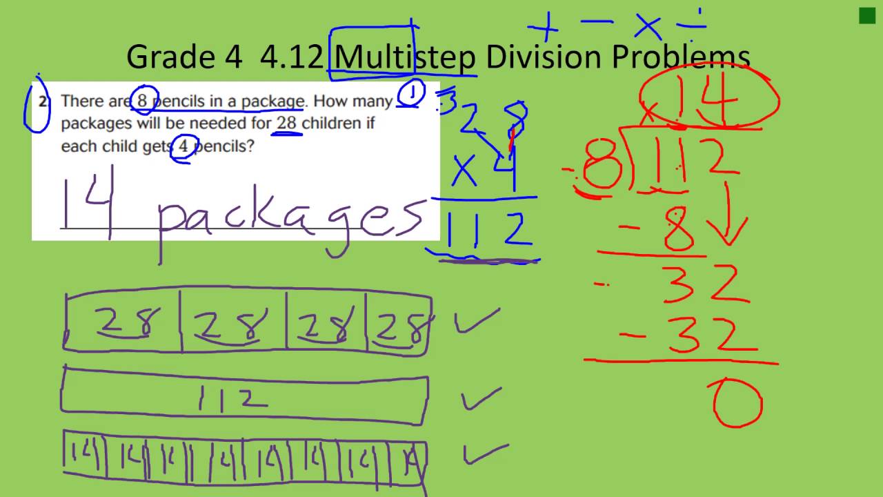 problem solving multistep division problems lesson 4.12