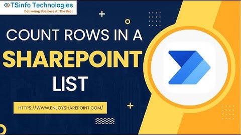 Power Automate: Count rows in a SharePoint list using the Get items action and Rest API