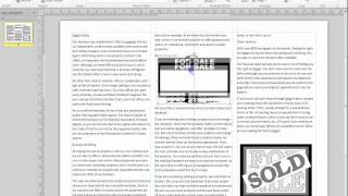 Creating a simple 3 fold leaflet (Part 1 of 2)