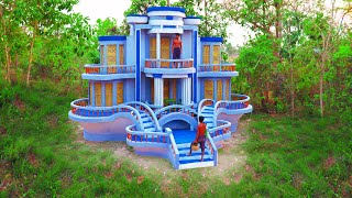 Build The Summer Holidays Modern Mud Villa House With Living Rooms & Bedroom Too