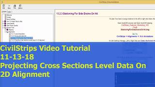 11_13_18 Projecting Cross Sections Level Data On 2D Alignment