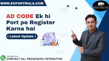 Full information about AD Code | Exportwala | Ankit Sahu | Hindi |