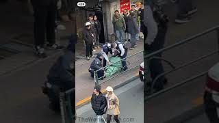 Japanese Police Burrito Wrapping A Violent Man