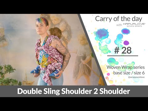 Double Sling shoulder 2 shoulder - Woven wrap - series (size 6 / base size)