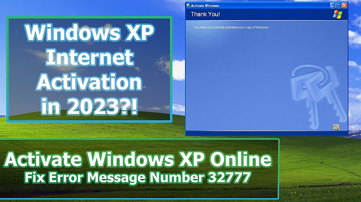 Unable to activate Windows XP over the Internet