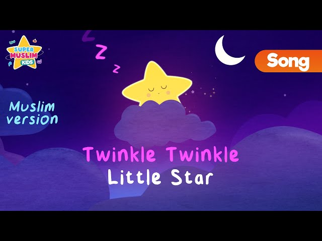 Muslim Twinkle Twinkle - lullaby - Bedtime - Kids Song (Nasheed) - Vocals Only - @SuperMuslimKids ⭐🌙 class=