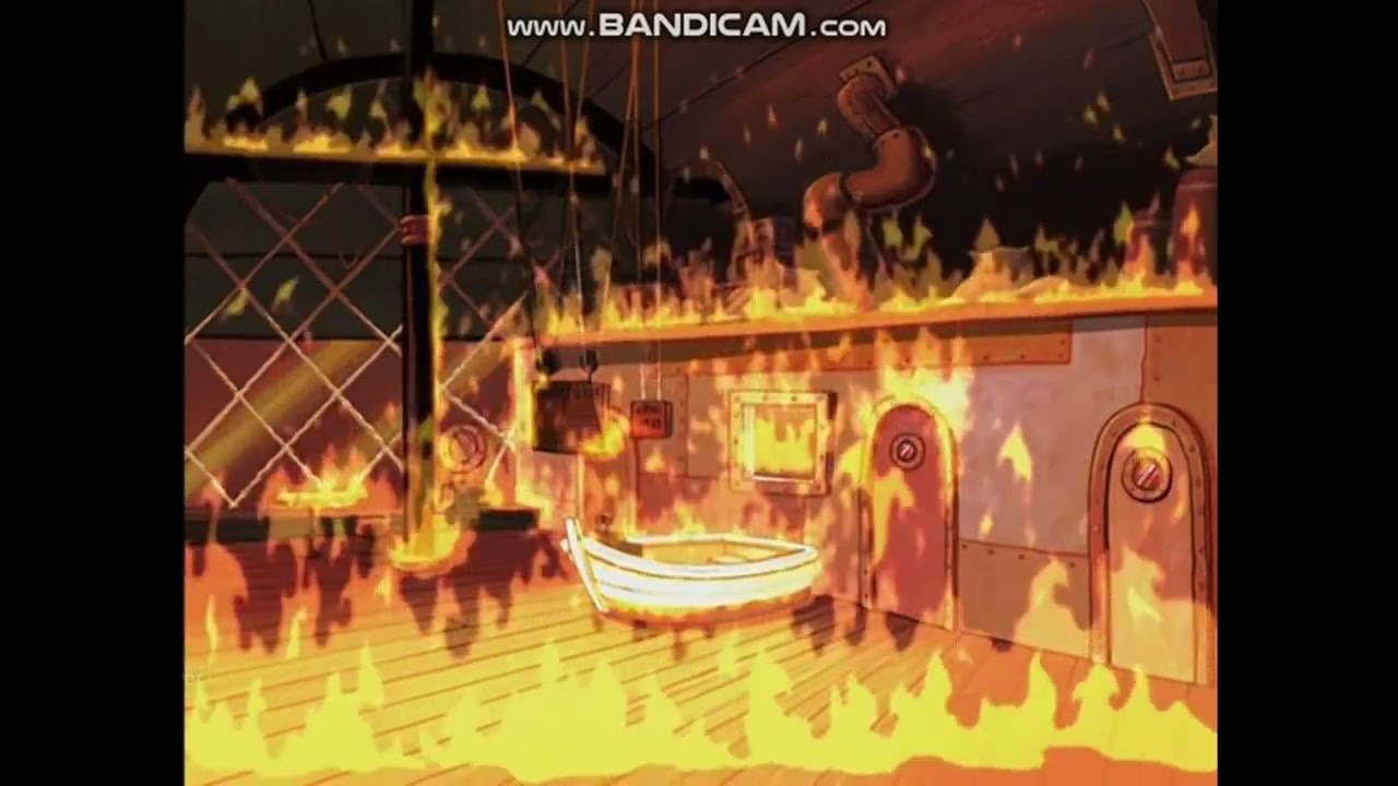 Krusty Krabs Burning for 10 Hours