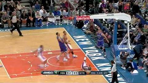 Nate Robinson circus lay up and1 vs Minnesota Timberwolves