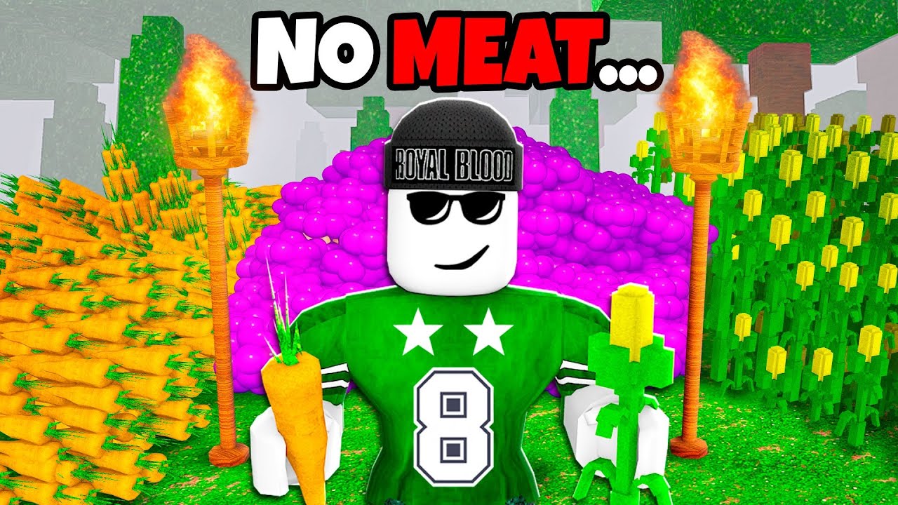 Surviving 99 Nights In The Forest WITHOUT EATING MEAT..