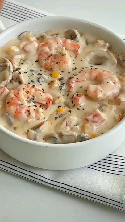 Seafood chowder recipes easy 🔥 #cooking #shorts #seafood