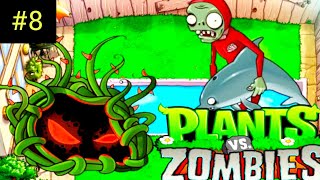 ALEVLİ BEZELYE SAVUNMASI!! ve TİPSİZ YUNUS ZOMBİLER!!-Yeniden Plants vs Zombies Bölüm-8