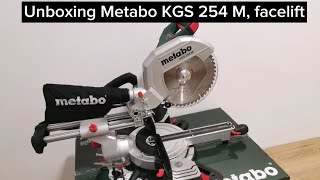 Unboxing Metabo KGS 254 M facelift