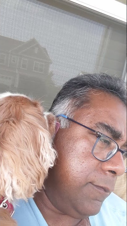 Mimi's fun activity - licking my ear