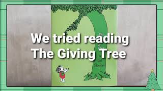 The Giving Tree を読んでみた！We tried reading The Giving Tree! #thegivingtree #reading #大きな木 #本読み Resimi