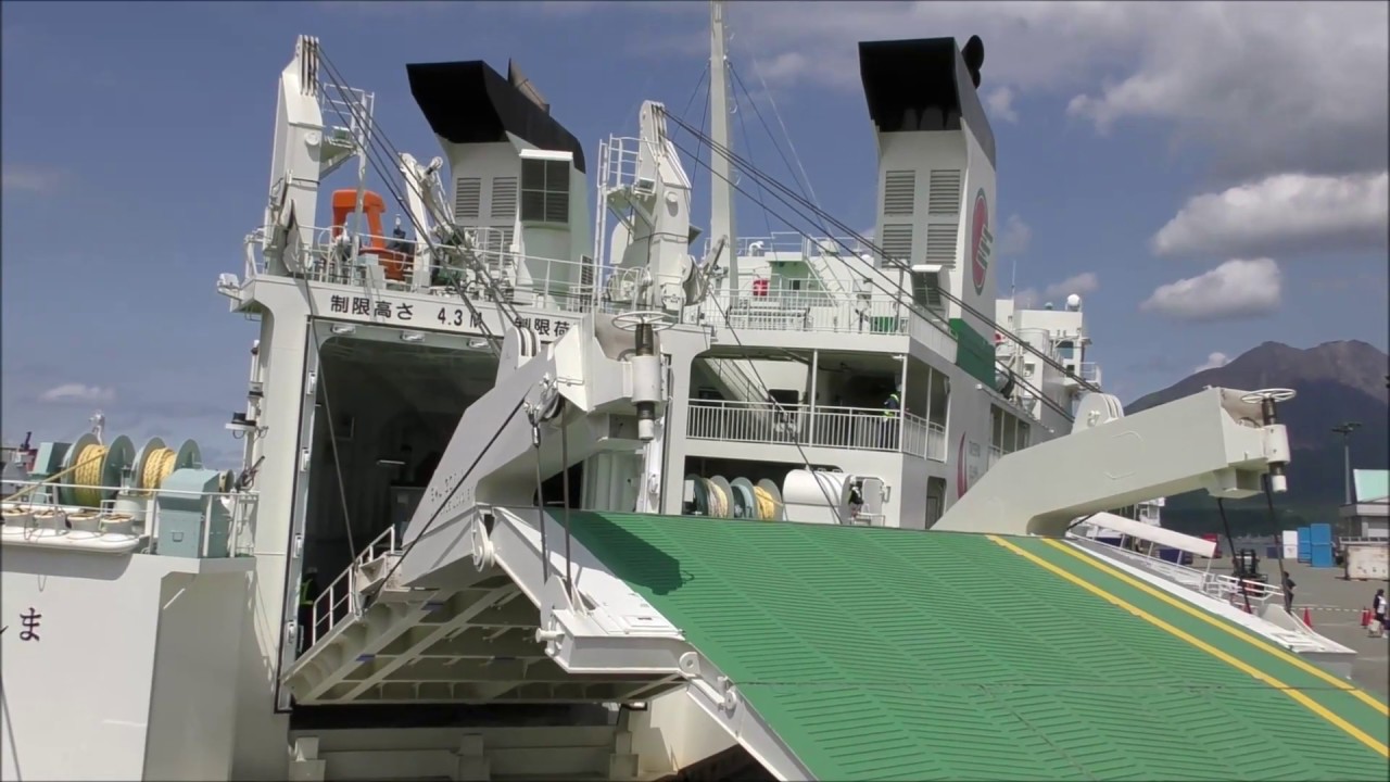 【新造船】フェリーみしま 鹿児島港入港動画（日中編）#みしま